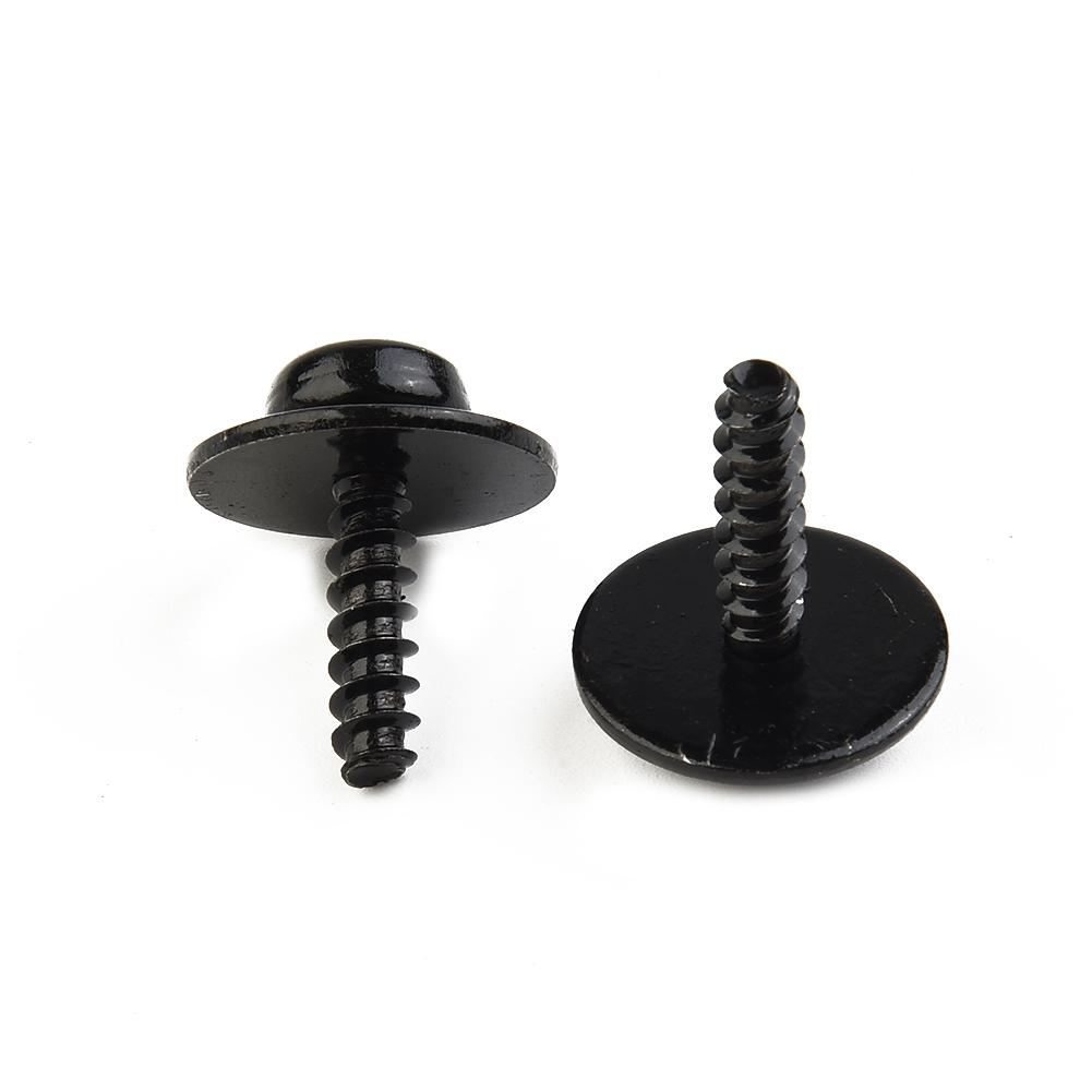 10pcs Screw Bolt 20mm Black Easy Installation For Ford Focus Escape
