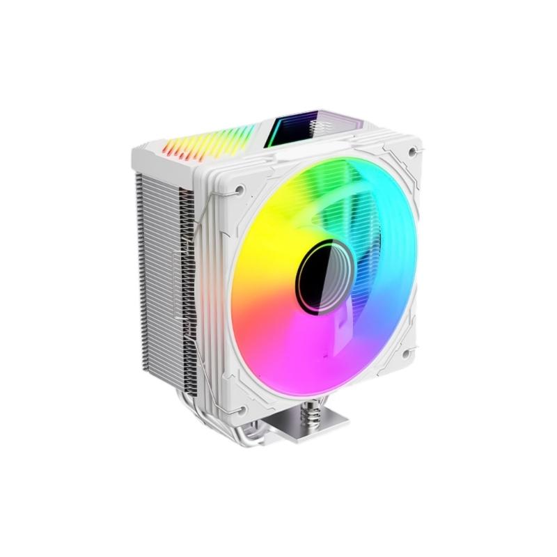 CPU Air Cooling FAN with 120mm PWM Fan ARGB Lighting and 6 Coppered and Aluminum Heat Pipes Efficient CPU Radiator