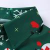 Men Casual Snowflakes Santa Candy Printed Christmas Shirt Top Blouse
