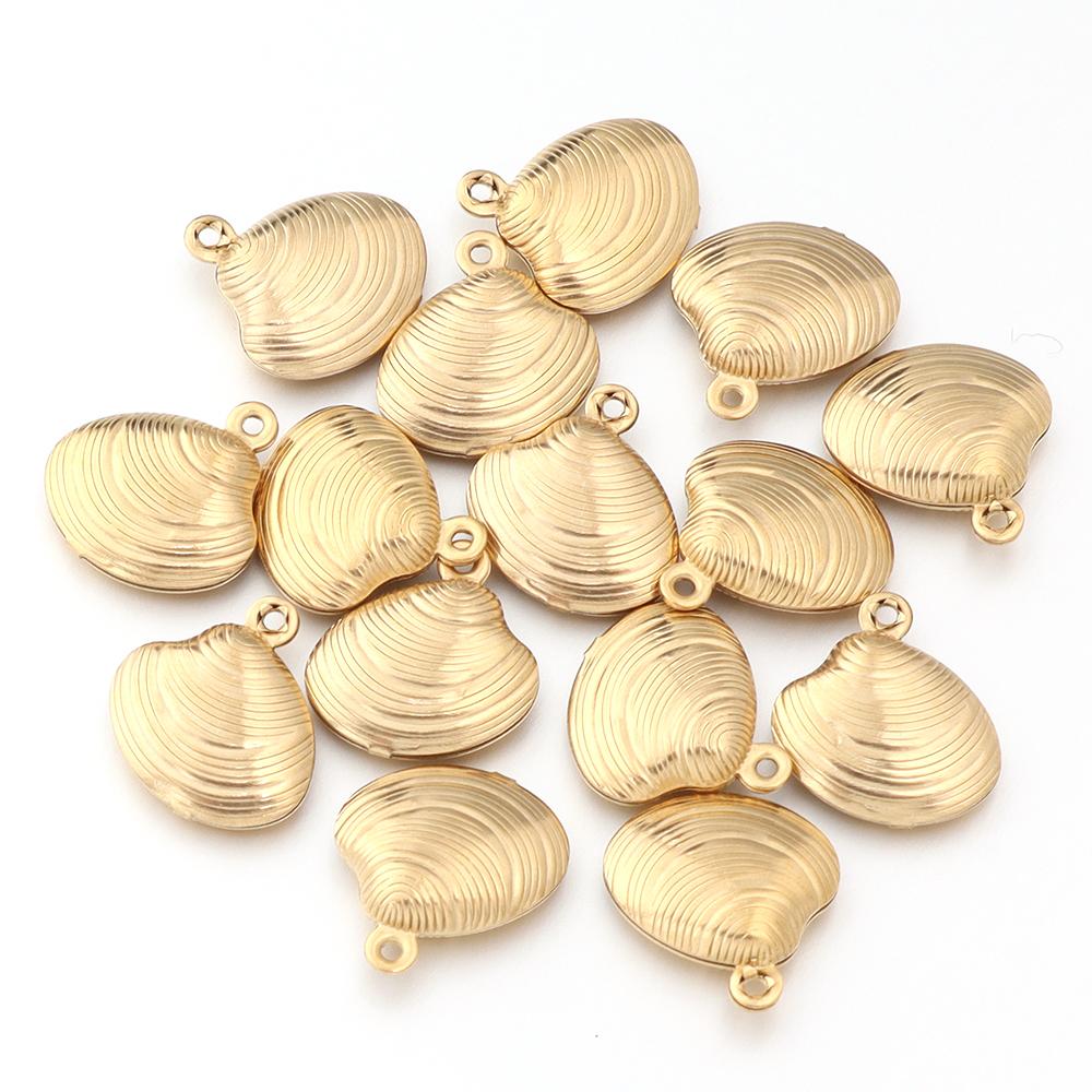 5-10pcs Stainless Steel Ocean Life Charms Starfish Fish Shell Pendant For Jewelry Making DIY Crafts Necklace Bracelets Supplies