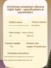Christmas Decoration Snowman Pat Light Silicone Bluetooth Stereo Night Light