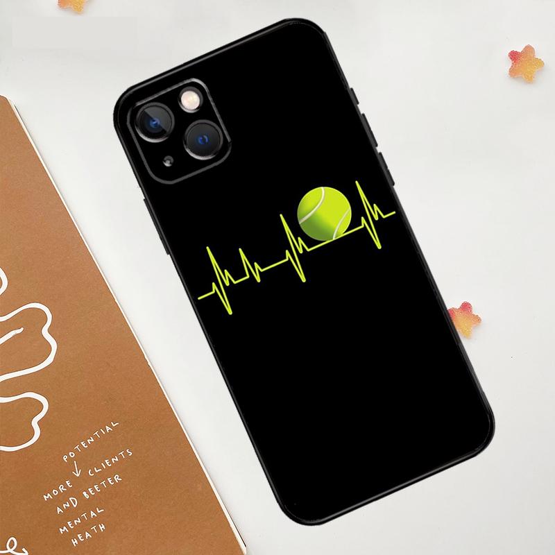 Tennis Ball Rackets Case For Apple iPhone 15 16 14 13 12 11 Pro Max Mini XR 15 16 Plus 16e Protective Cover