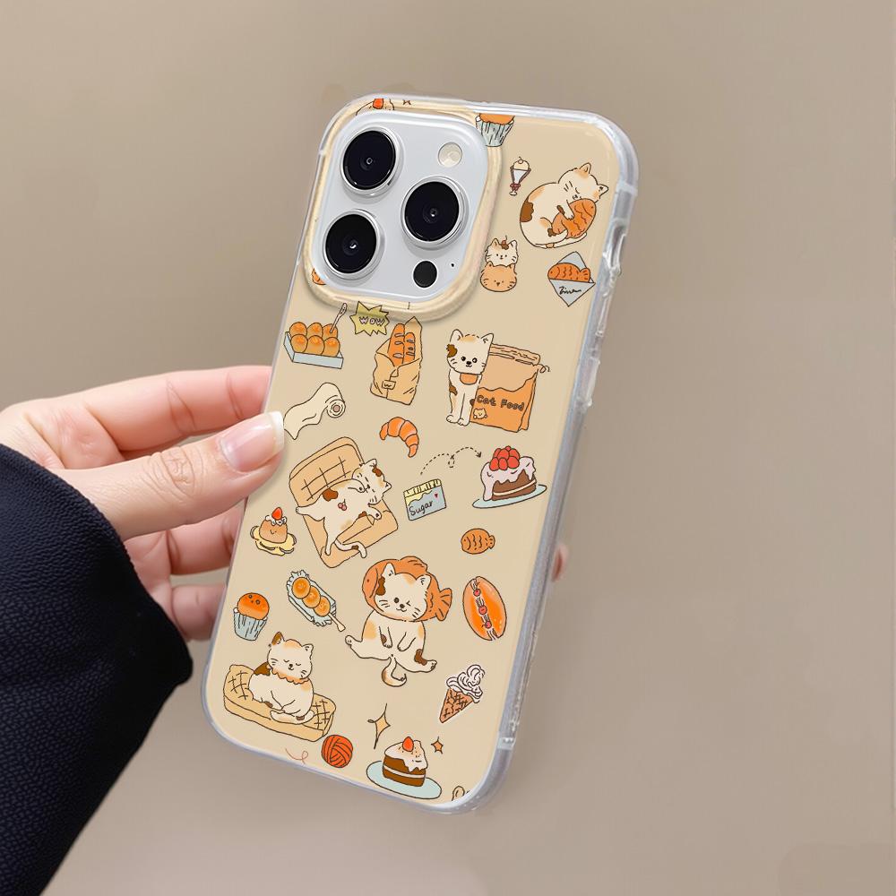 Painted Phone Case for iPhone 12 13 15 16 iPhone 16 12 13 14 15 Pro  14 15 16 Pro Max Coverage Shockproof Anti-Fingerprint Fresh Style Protective Case