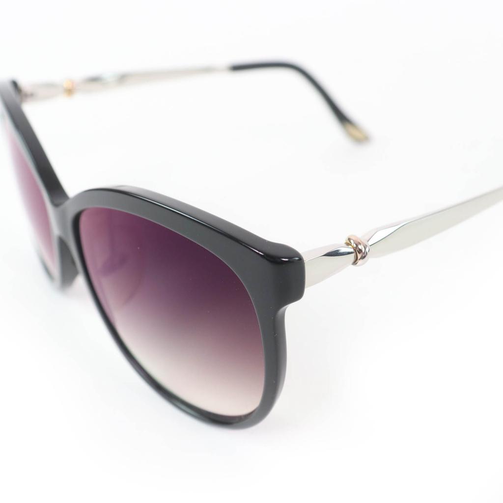 Excellent Cartier Sunglasses Trinity Eyewear Black Silver Gold Women 6268522 Used