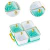 Divided Serving Dishes Appetizer Tray with Cover and Handle Creative Food Storage Dried