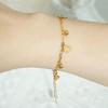 Gold Color Stainless Steel Bracelet Trendy Charm Bracelet New Wrist Chain  Jewelry Gifts