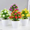 1pc Plante Artificielle en Pot Petit Bonsaï Fleurs Pot Ornements d'Arbre Simulé Mariage Maison Hôtel Bureau Décor de Table Plantes Artificielles