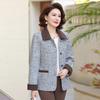 Middle-aged Spring Jacket Short Style Elderly Women's Spring and Autumn Lapel Women's Top