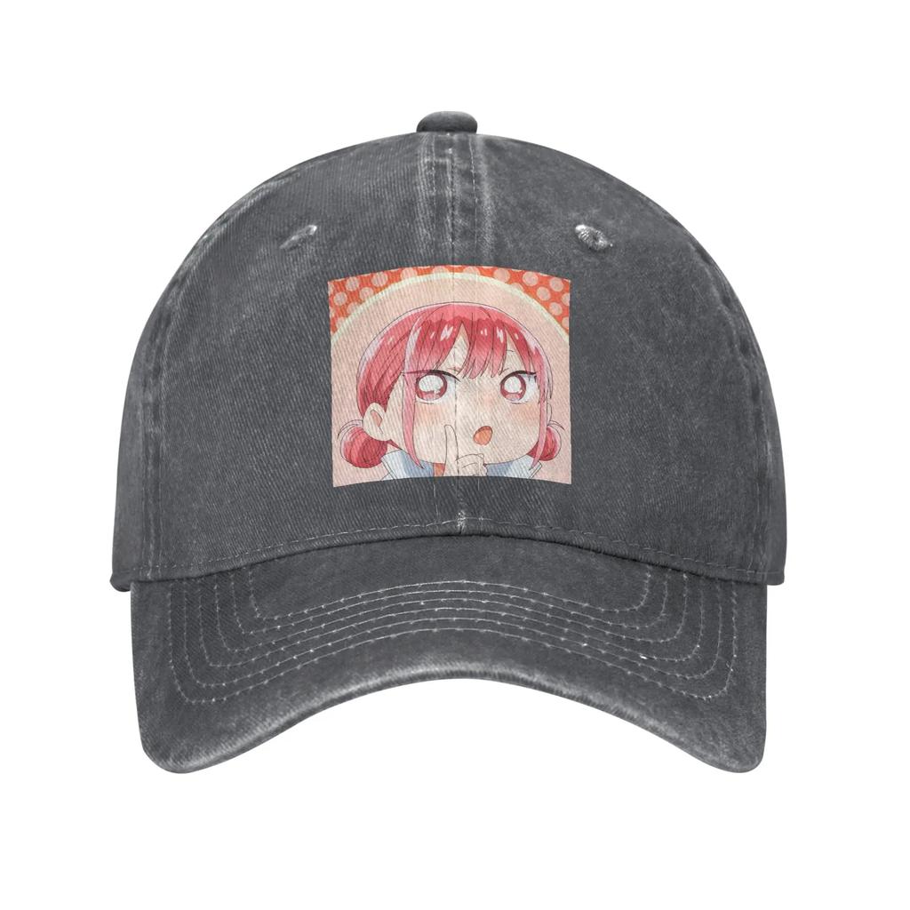 Blue Box Hina Chono Anime Denim Fabric Cap Casual Baseball Caps Adjustable Hat Summer Unisex Baseball Hats