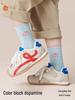 2025 New Anti-Odor Boneless Cotton Mid-Calf Socks for Baby Girls - Cute Autumn Design