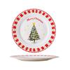 ZISIZ Vánoční keramické jídelní talíře 3-balení