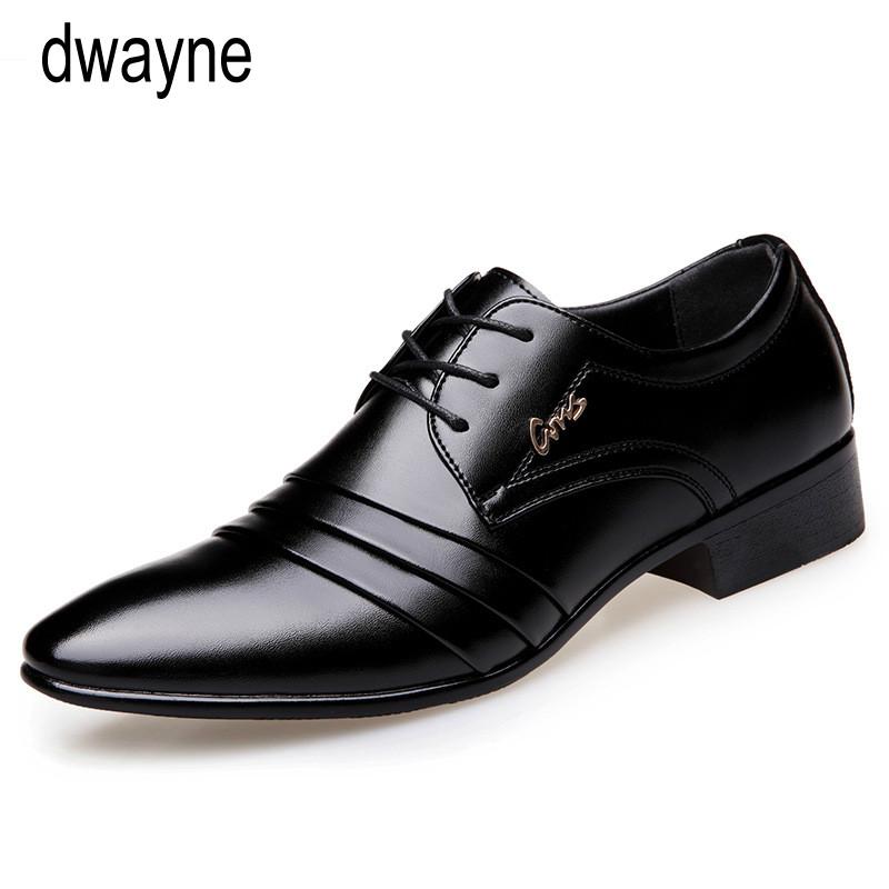 fashion Men leather shoes wedding Business dress Nightclubs oxfords Breathable Working lace up 345rt