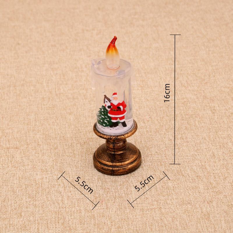 Christmas Decoration Electronic Candles Night Lights Desktop Lighting Atmosphere Scene Arrangement Props Xmas Kids Gifts