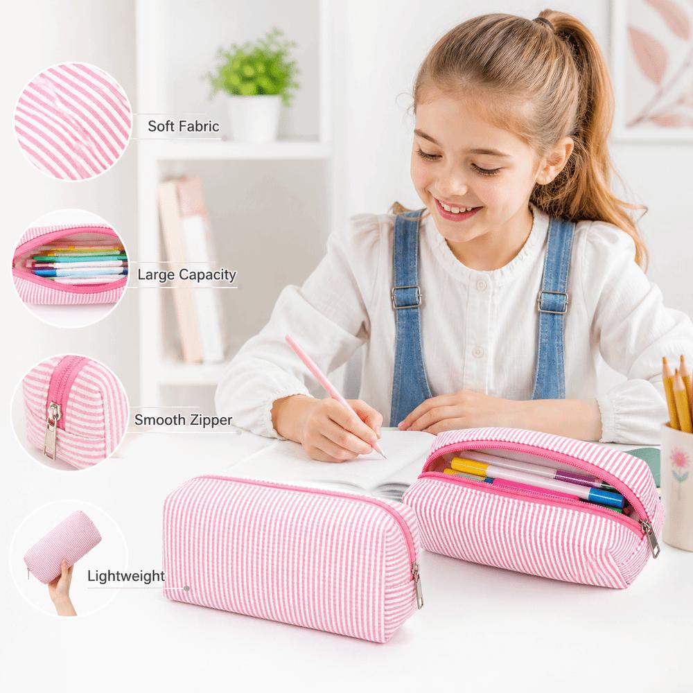 Astuccio Grande Capacità Multiuso Nuova Borsa Porta Cancelleria Materiale Scolastico