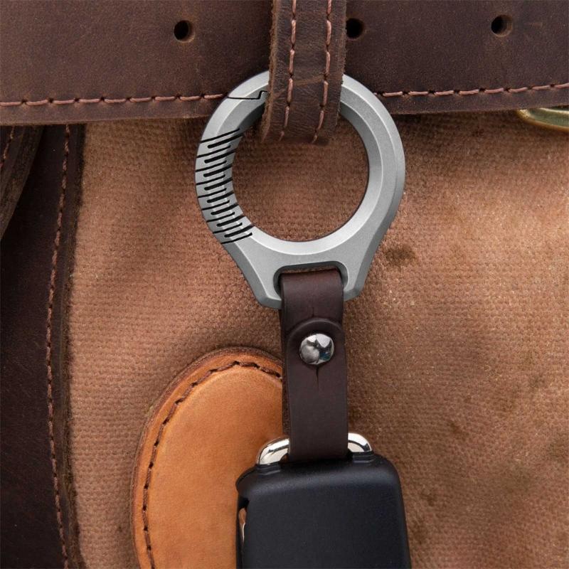 Titaniums Alloy Carabiner Keychains Clip Quick Releases Key Rings Small Carabiner Clip Waist Hanging Keychain Buckles