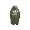 Adidas Originals Trefoil Daunenpelz Parka Lässig Sportlich Warm Kapuzen-Daunenjacke Winter Herren Oberbekleidung Grün GE1317