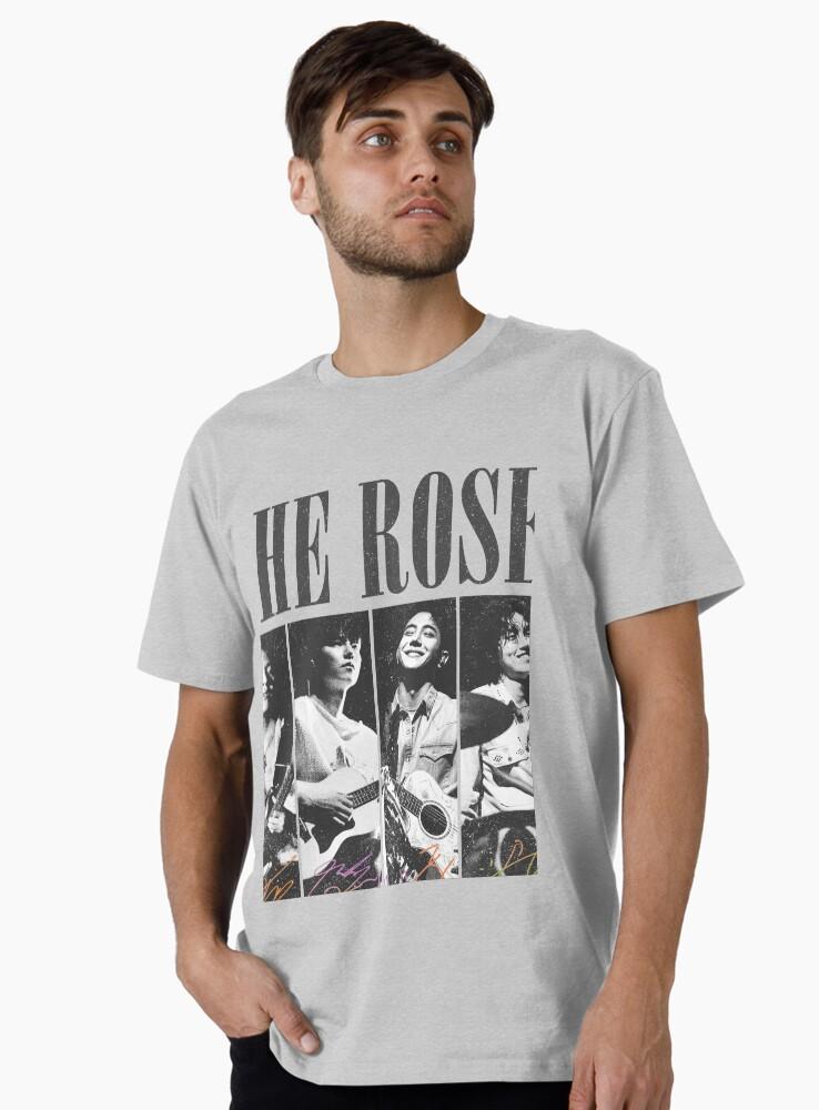 Vintage The Rose Medlemmar T-shirt, Kpop The Rose Rosetopia Medlemmar Woosung, Dojoon, Hajoon, Taegyeom 2026 Världsturné T-shirt Gåva Premium T-shirt