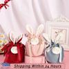 Velvet Easter Bunny Rabbits Bags Cute Bunny Gift Packing Bags Dropshipping Rabbit Chocolate Candy Bags Wedding Birthday Party