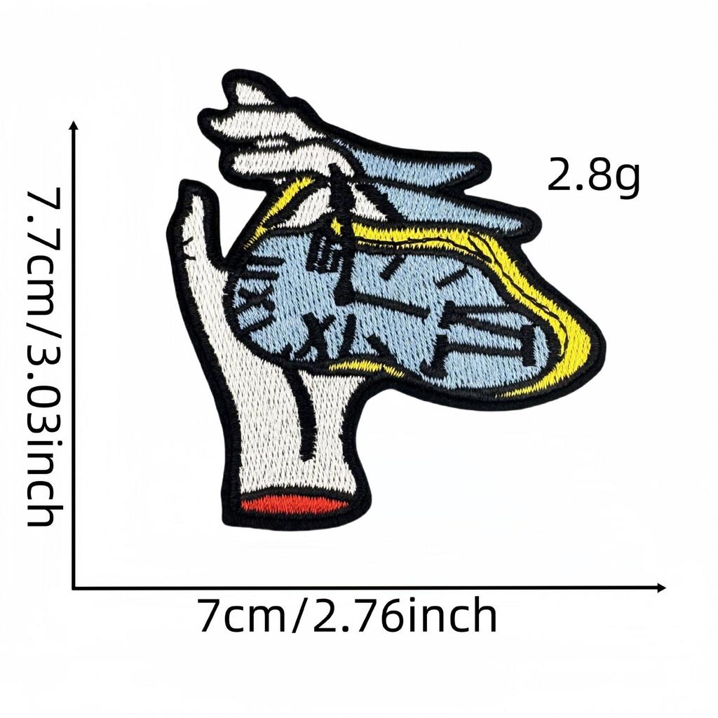 Punk Series Skull Embroidered Decorative Patch for Clothing