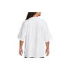 Nike Men's White Loose-Fit Crew Neck T-Shirt with Letter Print