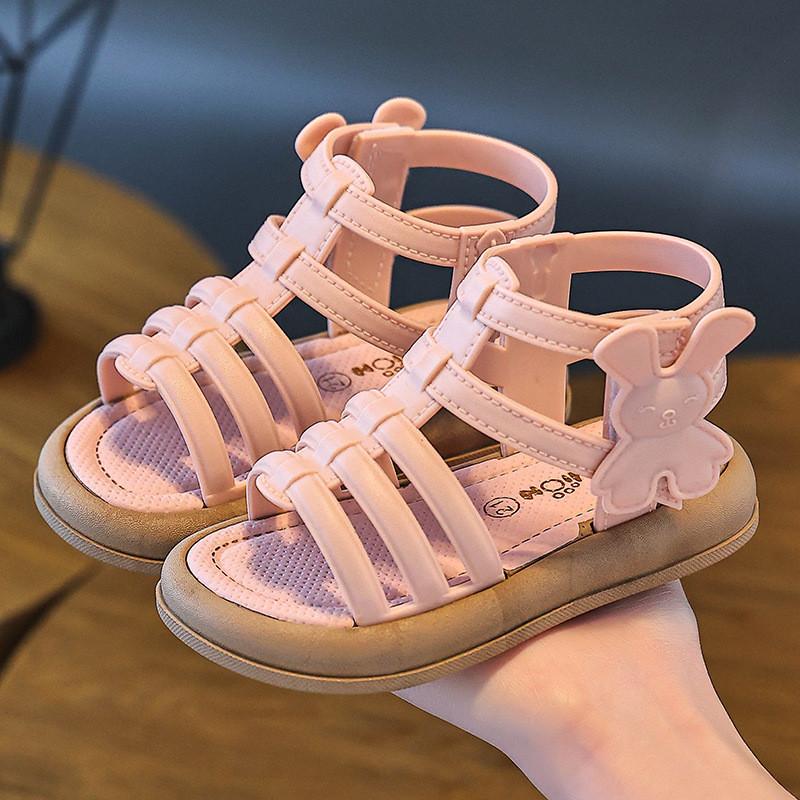 

Girl Sandals Summer Fashion Pvc Princess Shoes For Girls Kids Toddler 23 рожевий
