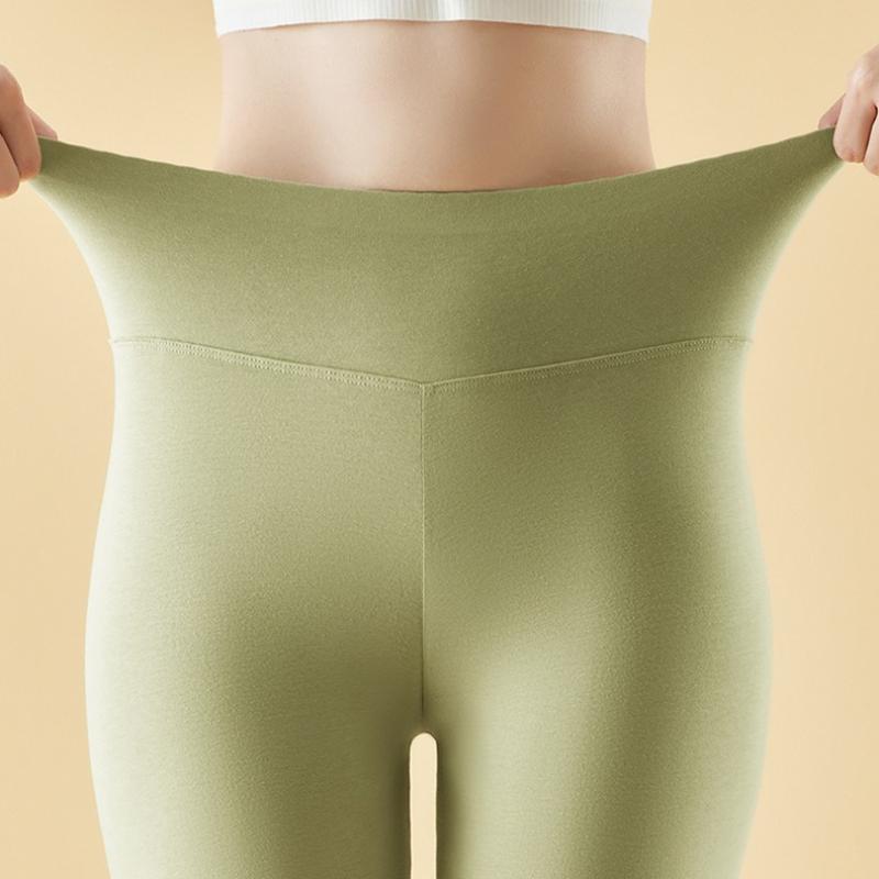 Women's Autumn Winter High Waist Warm Base Layer Leggings Hip Lifting and Tummy Control Slim Fit Heat Generating Plus Size Inner Wear Thermal Pants