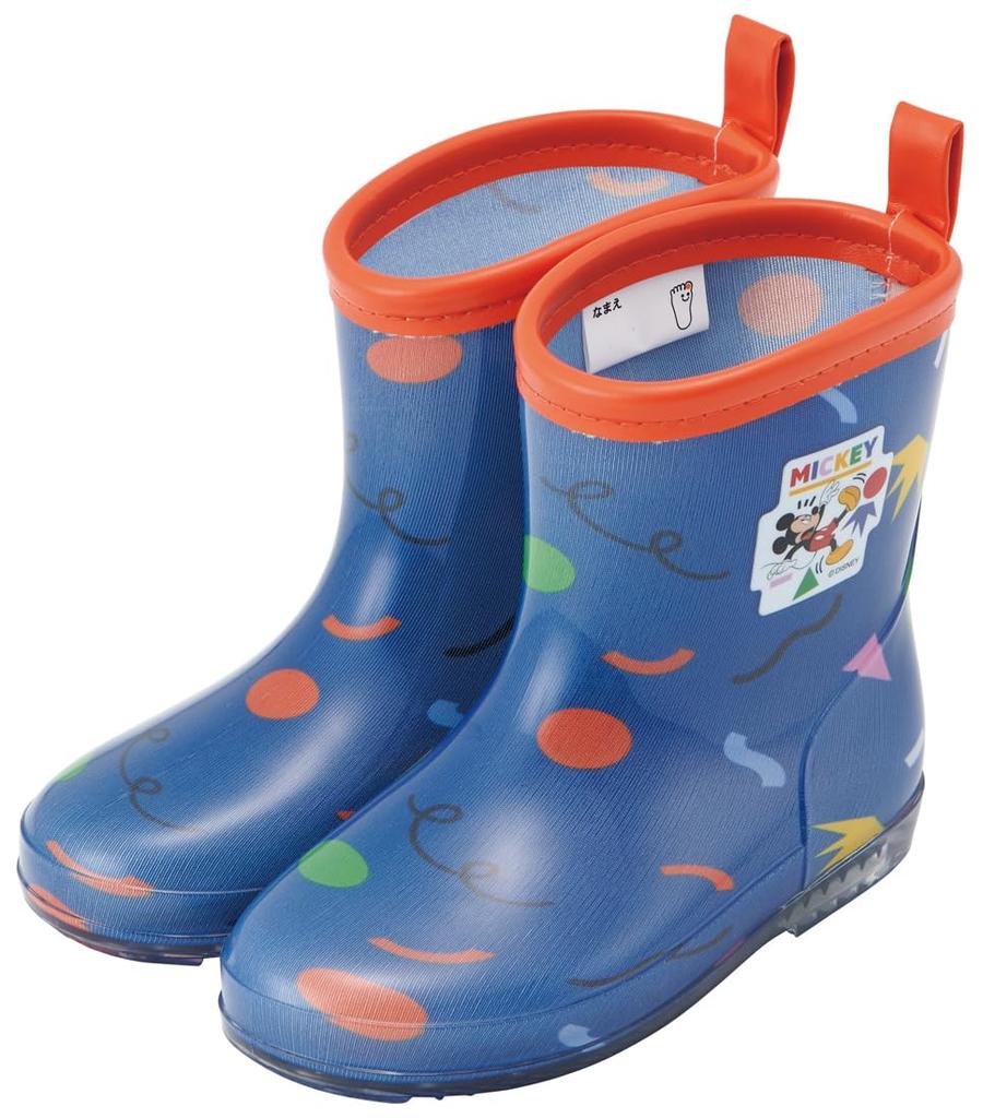 Skater Children's Rain Boots, Disney Mickey Mouse Design with Reflective Tape, 16cm, RIBT16-A