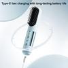 Cordless Hair Straightener Brush 3 Temperature LCD Display Hair Straightening Comb Cold Air Mode Rechargeable Fast Heating Electric Hot Brush