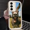 Phone Case for Samsung Galaxy S26 S25 Ultra S24 FE Funny Donkey Animal Shell S23 Plus S22 + S21 S20 5G Soft Silicone Funda