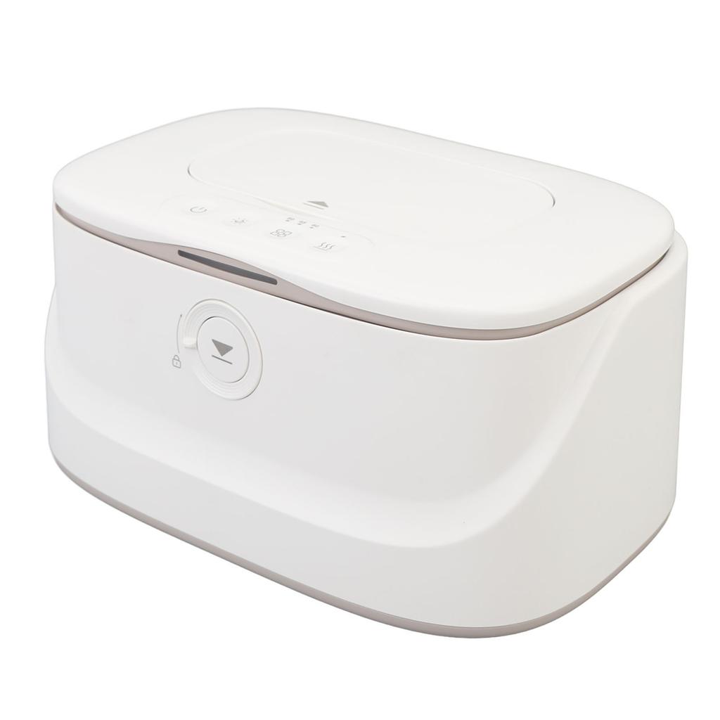 Baby Wipe Warmer with Sealed Flip Cover Adjustable Temperature Smart Night Light USB Wet Wipes