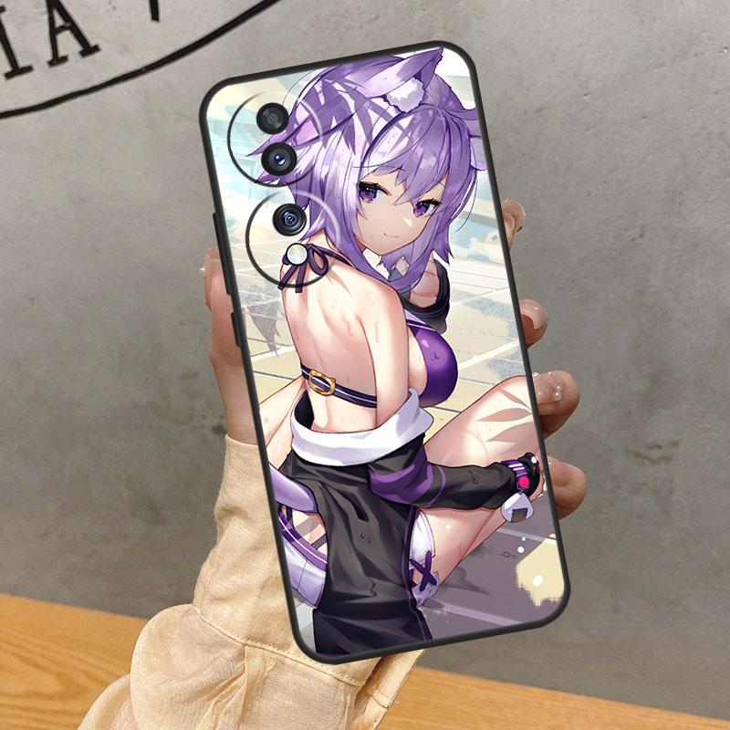 Nekomata Okayu Hololive Case For Honor Magic 8 5 6 7 Lite 200 400 Pro 50 70 90 X8c X8b X9a X9b X9c X9d Win RT Cover