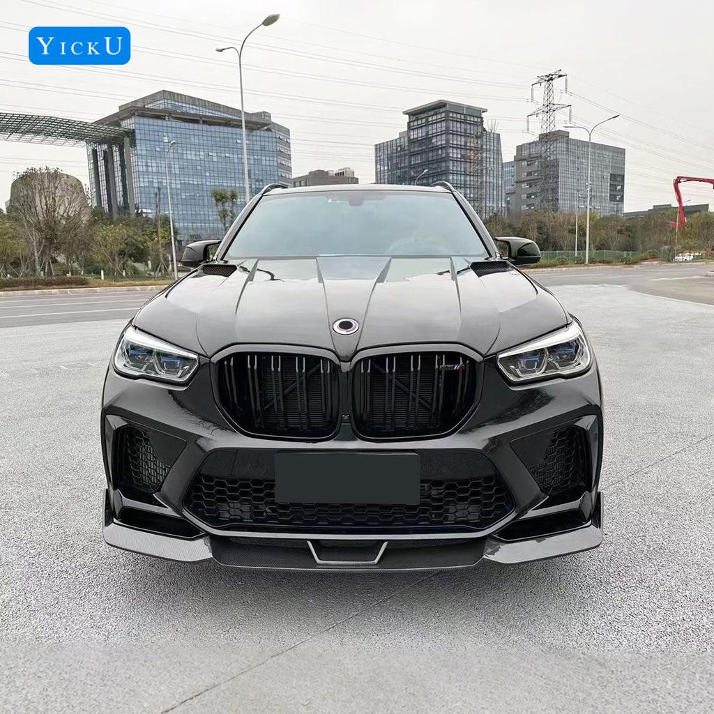 BMW X5M F95 20-22 Carbon Fiber R-Style Body Kit: Front Lip, Rear Lip, Side Skirts, Rear Spoiler, Hood