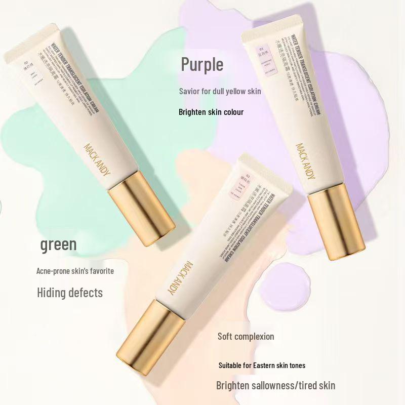 Mark Andy Hydrating & Brightening Waterproof Primer: Sweatproof, Natural Fit, Color Correcting & Concealing Multi-effect. Mint Green