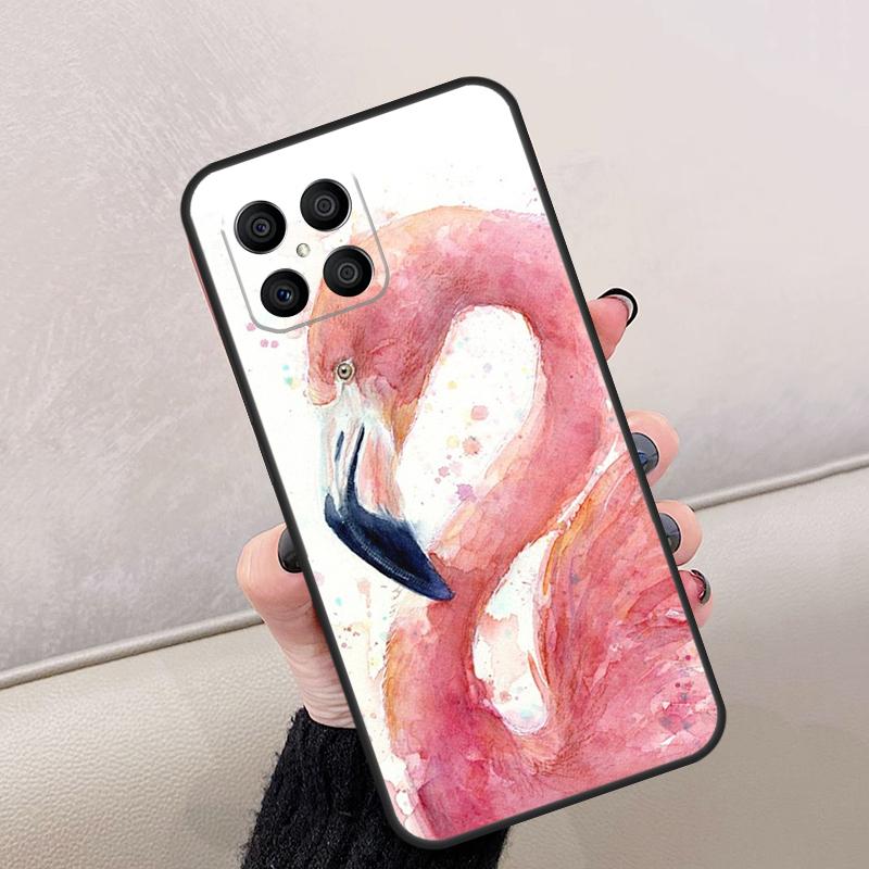 Pink Red Flamingo For Honor Magic 8 7 5 6 Lite Case For Honor 200 400 Pro X9d X9c X9b X9a X8c X8b 70 90 Win RT