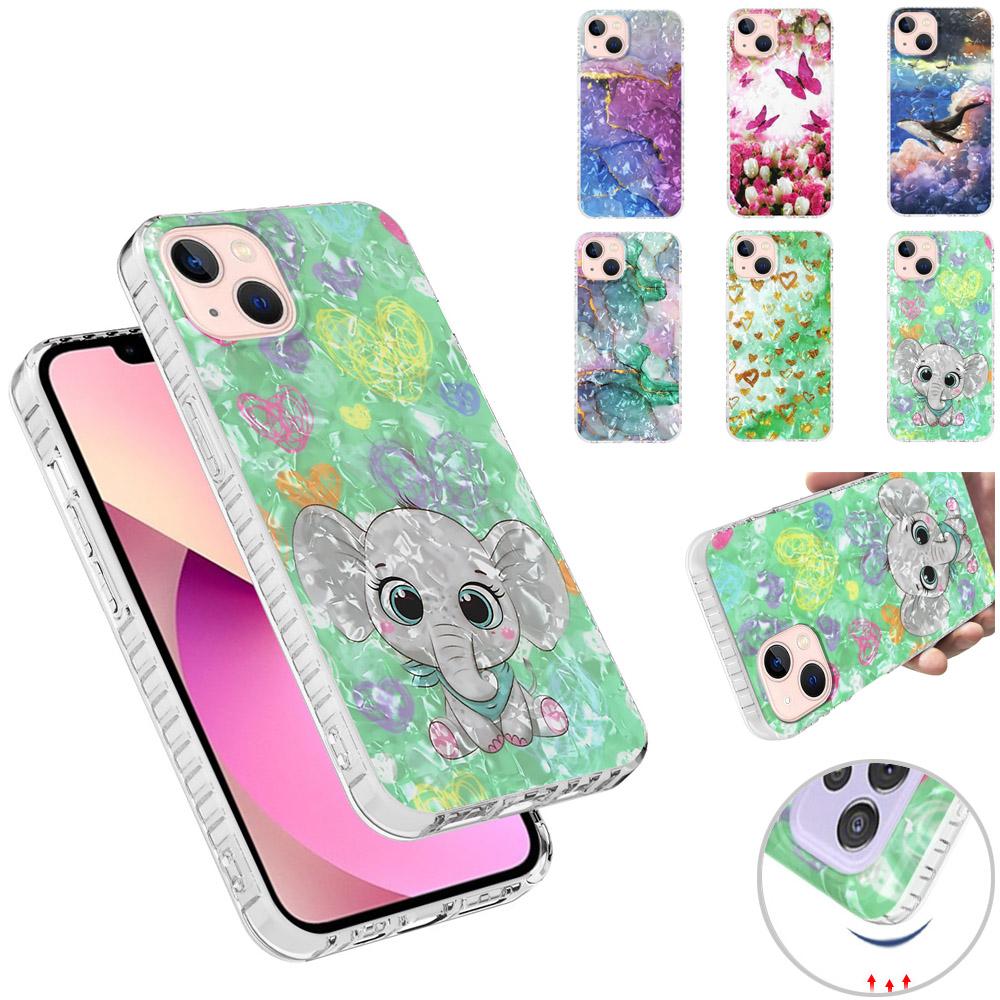 

Блеск Dream Shell Pattern Чехол для iPhone 14/13/12/11 x 7/8Plus Samsung A22 A53 A23 Мультфильм Животное Мягкая обложка IMD для Xiaomi OPPO Nokia