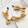 Simple Bowknot Headband Sweet Hair Bands For Women Girls Solid Color Headband Versatile Hair Accessories Headwear