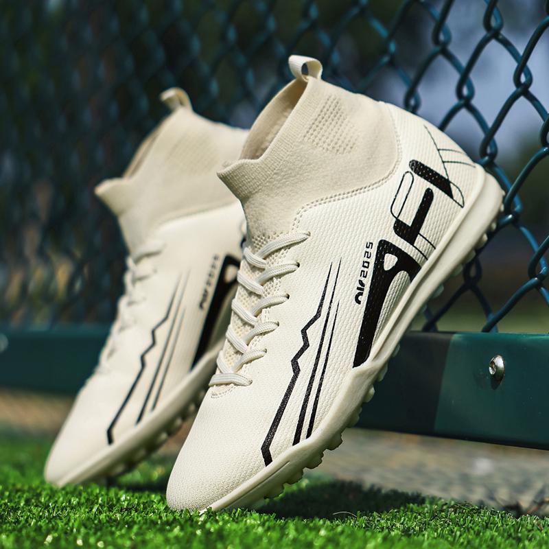 Kinder/Herren Socken Mund Fußballschuhe Gummi Weiche Sohle Kurzen Nagel Kunstrasen Leder Jugend Kinder Fußballschuhe