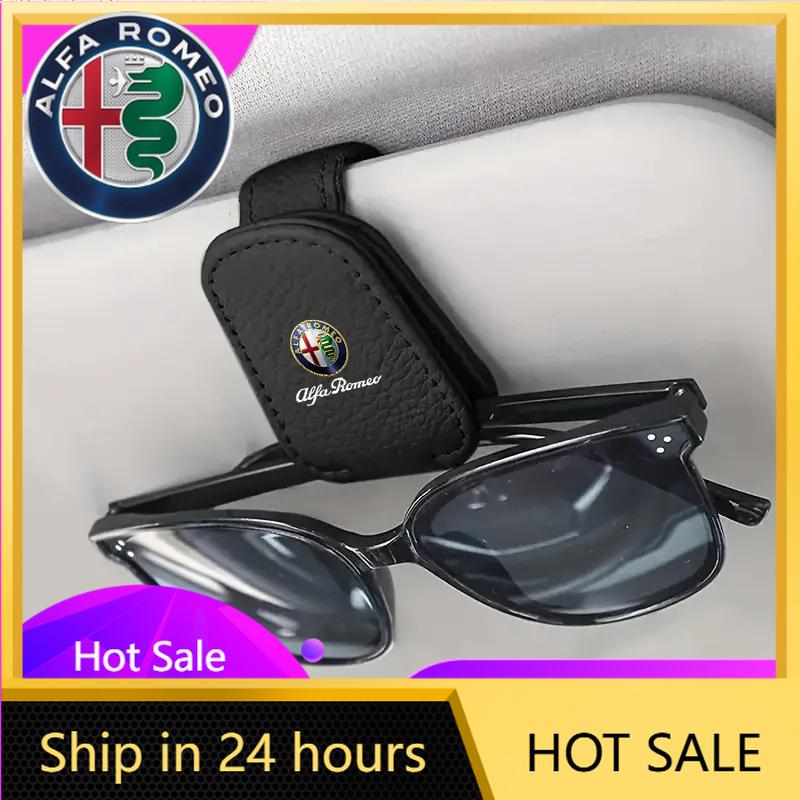 Car Stickers For Alfa Romeo Car Glasses Holder Clip Unique Multi-functional Card Frame For Alfa Romeo 4C 159 Spider Giulia 156 T