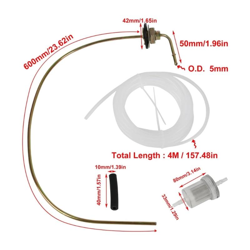 Universal Fuel Suction Pipe For 2000/2000S/2000ST/2000STC Vehicle Heating Units Optimized For Cold Weather Performances
