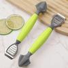 Spremiagrumi e Grattugia Limone Multifunzione - Manico Verde Lama in Acciaio Inossidabile per Spremere e Grattugiare Agrumi, Utensile da Cucina