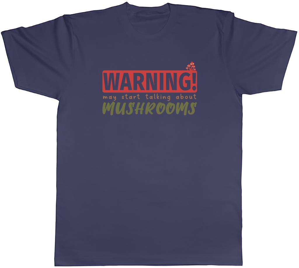 Warnung Pilze Unisex T-Shirt Garten Mykologie Pilz Tee Geschenk