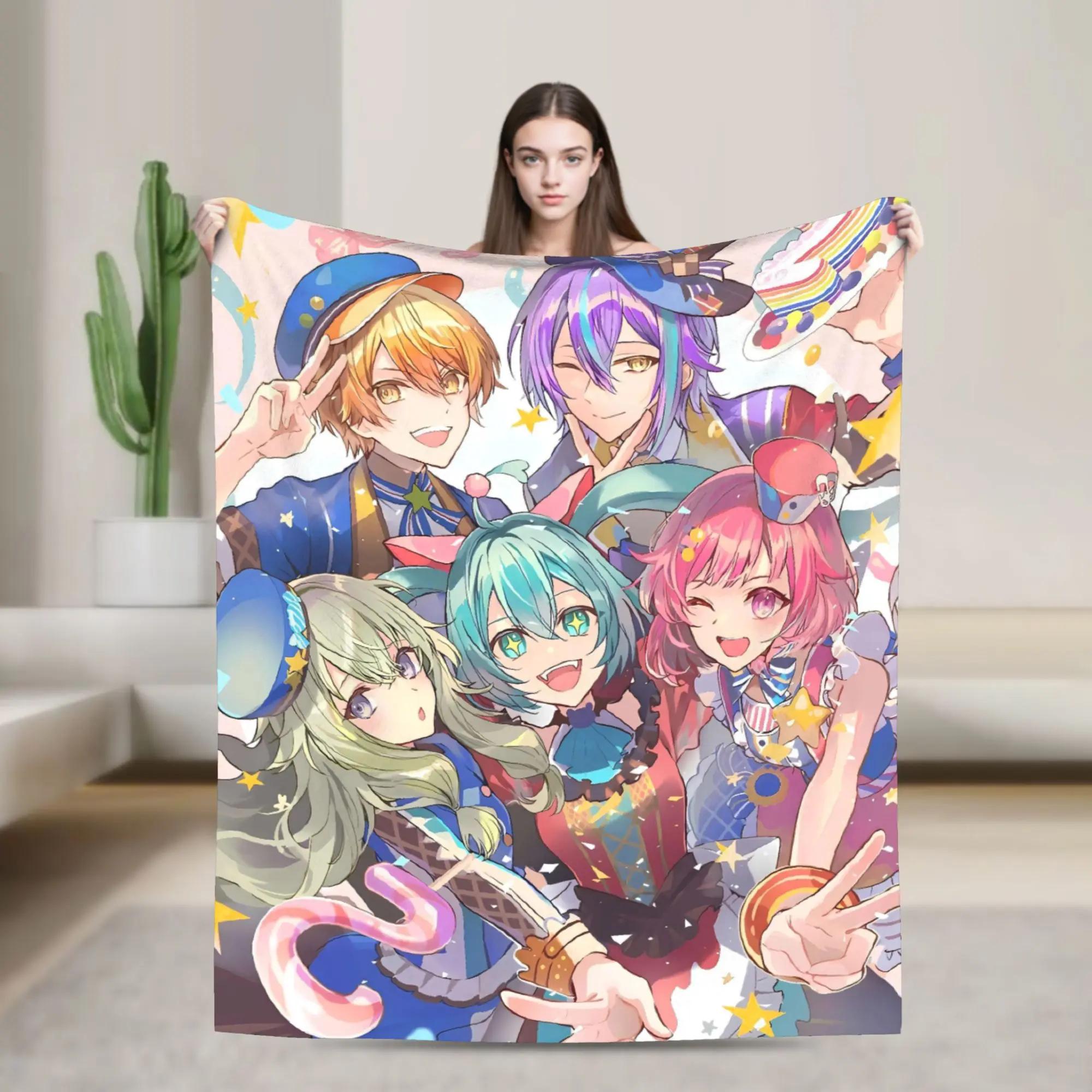 Tsukasa Tenma Anime Blanket Warm Soft Plush Bedding Throws for Living Room Travel Flannel Bedspread 100cmx150cm