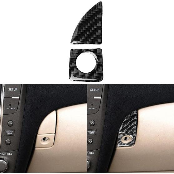 NVCNX Real Carbon Fiber Trim for Lexus Is 250 350 Accessories | for 2006-2008 2007 IS250 IS350 Interior, Door Inner Front Rear Window Lift Switch