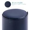 Tie storage case with magnet, cylindrical storage box.
