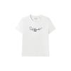 FILA Logo Print Loose Fit Round Neck Short Sleeve T-Shirt Women tops White F51W328102F-WT