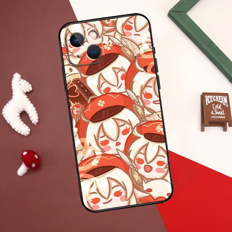 Roztomilé kreslené pouzdro na telefon Genshin Impact pro iPhone 11 12 13 14 15 Pro Max Mini Cover pro iPhone XR X XS Max 7 8 Plus SE 2020