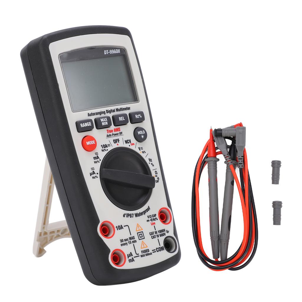 DT‑9960H Multimeter Digital LCD Universal Tester NCV Testing with Overload Protection for Electricity Testing