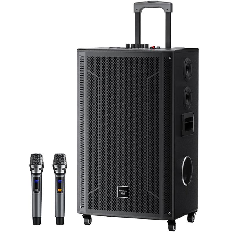 Newmine N538 15-inch Portable KTV Trolley Speaker CN Plug (adapter Included)