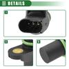 Motoforti Engine Camshaft Position Sensor for BMW 325Ci Base 2.5L 2001-2006, ABS Metal, Black, Part Number 12147518628