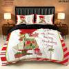 Sarakey Pattern Bedding Quilt Set Quilt Cover Pillowcase Home Birthday Gift(1 * duvet cover + 2 * pillowcase, without core)